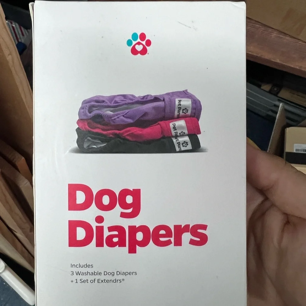 Washable Dog Diapers - Purple, Black, Red